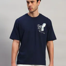 Cantabil Men Graphic Printed Round Neck T-shirt-picture-21