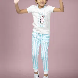 PILOLO Kids Graphic Printed Round Neck Cotton T-shirt-41