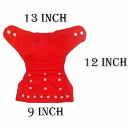 Kritiu Set Of 3 Reusable Waterproof Cloth Diapers With Insert Pads image 3