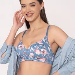 Chelvet Floral Bra Full Coverage Underwired Lightly Padded-13