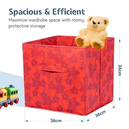 Aura Red Set of 2 Regular Multi-Utility Organisers image 5