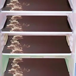 Aura 4 Pcs Brown Printed Waterproof Fridge Organizer-15