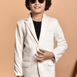PRINTCULTR Boys Single Breasted Blazer-63