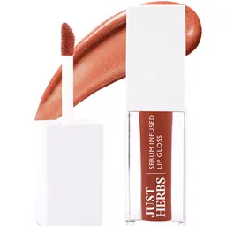 Just Herbs Serum Infused Lip Gloss For Smooth & Shiny Lips 3 ml- Peachy Glow 05-43