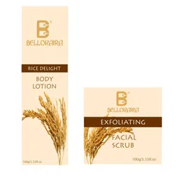 BELLOKAIRA Set Of 2 Rice Delight Body Lotion- 100 g & Facial Scrub- 100 g-50