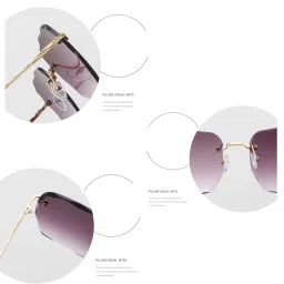 kalveera Gradient Retro Square Sunglasses (Free Size) image 4