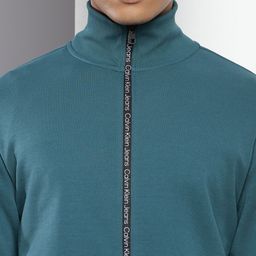 calvin klein jeans Calvin Klein Mock Collar Front Open Sweatshirt image 4