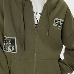Koton Hooded Front Open Sweatshirt image 5