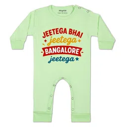Arvesa Kids-Unisex Green Cotton Rompers-picture-33