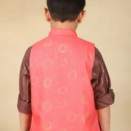 Fabindia Block Printed Nehru Jacket image 5