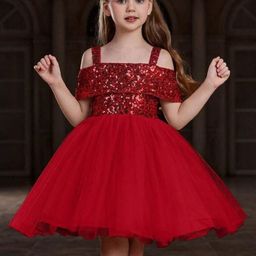 DP FABRICS Net Fit & Flare Dress-picture-48