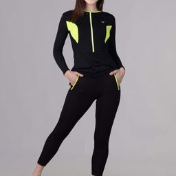 Keepfit Women Round Neck Top With Leggings Swim Set-picture-48