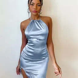 StyleCast Women Halter Neck Bodycon Mini Dress-picture-14