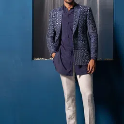 Ayush Jain Printed  Sherwani Set-image-3