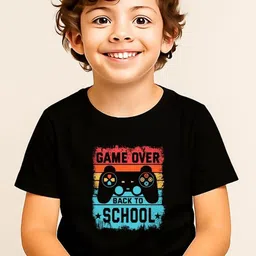 TAGWEAR Boys Typography Printed Round Neck Cotton T-shirt-picture-28