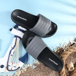 OFF LIMITS Men Self Design Sliders-34