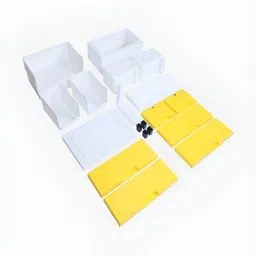The Tickle Toe Kids Yellow & White Durable & Eco-Friendly 6-Drawer Storage Chest-picture-33