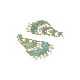 Anouk Leaf Shaped Drop Earrings image 3