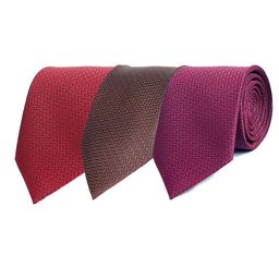 CALIXTO Men Pack Of 3 Woven Design Broad Tie-image-60
