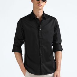 Flying Machine Men Solid Slim Fit Casual Shirt-image-99