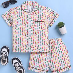 Toonyport Boys Printed Shirt Collar Shirt With Shorts-picture-50