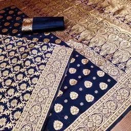 KALINI Woven Design Zari Pure Silk Banarasi Saree-image-92