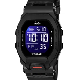 Hala Men Solid Rectangular Tang Regular Digital Watch-1035 image 3