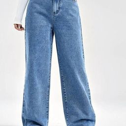 RIVI Women Jean Boyfriend Fit High-Rise Clean Look Stretchable Jeans-image-87