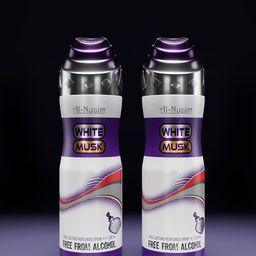Al-Nuaim Set of 4 White Musk Long Lasting Alcohol Free Deodorant - 200 ml each-picture-16