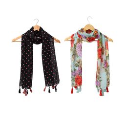 StoleVilla Floral Chiffon Stoles-image-31