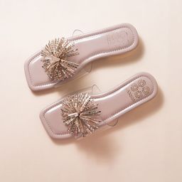 VANSON SHOES Women Embellished Ethnic Open Toe Flats-image-13