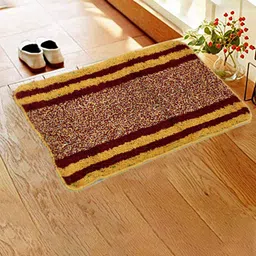 Kuber Industries Pink Rectangular Design Soft Cotton Door Mats image 4