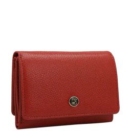 da milano Textured Wallet with Metal Accent image 2