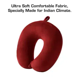 billebon Memory Foam Travel Neck Pillow with Button Closure image 2
