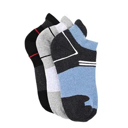 One8 Men Pack Of 3 patterned Ankle-Length Socks-image-24