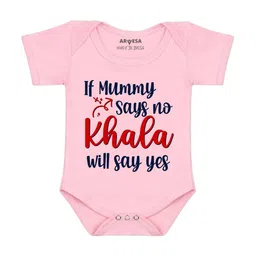 Arvesa If Mummy Says No Khala Say Yes Printed Bodusuit-image-90