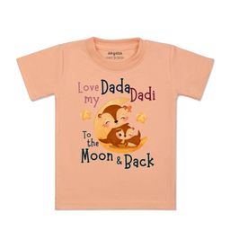 Arvesa Kids Typography Printed V-Neck Applique T-shirt-picture-16
