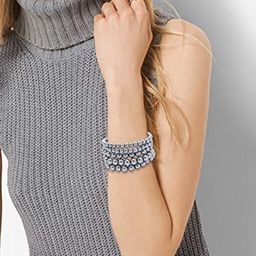 19TH JULY JEWELS Silver-Plated Stainless Steel Bracelet-image-58