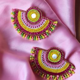 WEAVING HOMES Stainless Steel Classic Beaded Drop Earrings-image-30