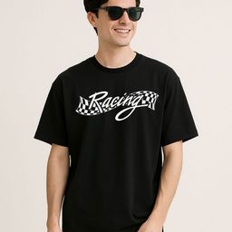 Be Crazy Men Printed Drop-Shoulder Sleeves T-shirt-picture-37