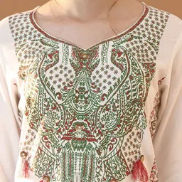 Tulsattva Ethnic Motifs Printed Regular Straight Kurta With Trouser With Dupatta image 2