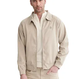 RARE RABBIT Men Cotton Bomber with Embroidered Jacket-picture-48