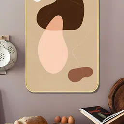 Myntra Elegant Homes Brown & Pink Wooden Modern Abstract Wall Art-image-73