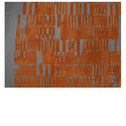 PRESTO Gold-Toned & Grey Abstract Printed No-Shred Carpet image 2