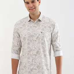 Allen Solly Men Spread Collar Floral Printed Cotton Casual Shirt-image-87