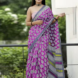 KALINI Bagh Bagru Saree-picture-8