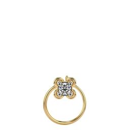 VALANOVA Women 14 Kt Yellow Gold Lab Grown Diamond Nosepin 0.18 gm-image-60