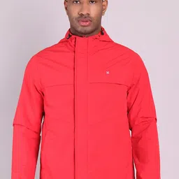 HOUSE OF VEDAS Men Dry Fit Windcheater and Water Resistant Outdoor Sporty Jacket-image-13