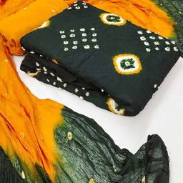Peachmode Bandhani Tie & Dyed Unstitched Dress Material-image-37