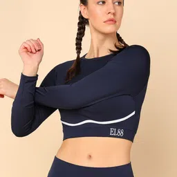 E1.88 Round Neck Fitted Crop Top-image-88